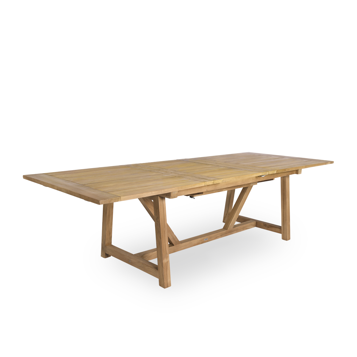 Esta es una imagen de detalle de George Exterior Extendable Table 200(280) en outdoor Teak.