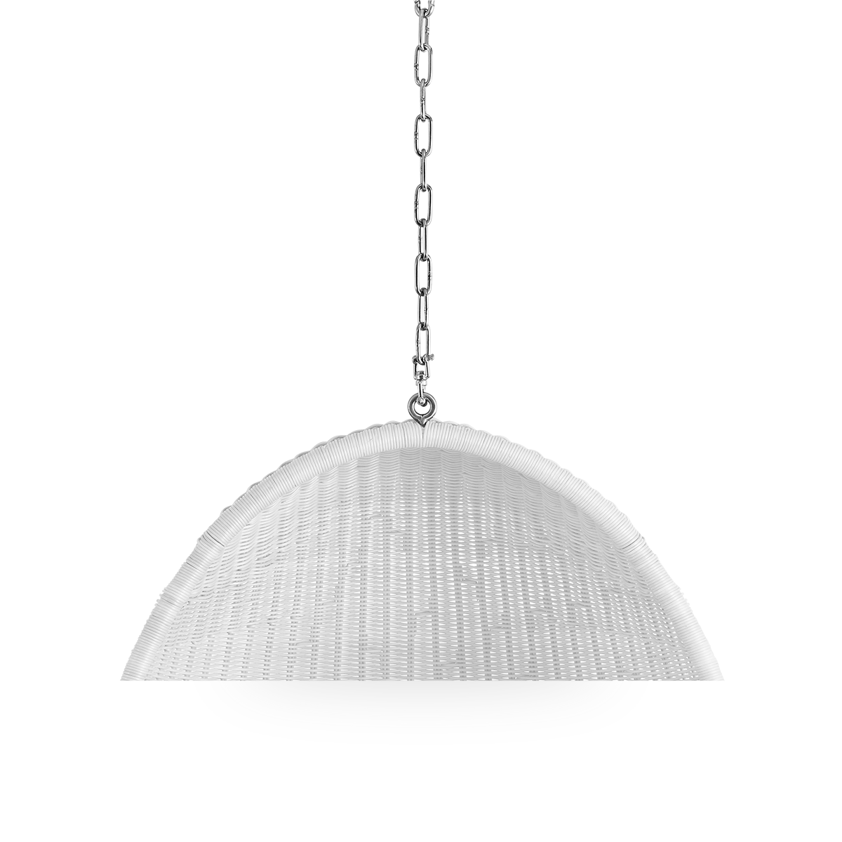 Esta es una imagen de detalle de Chain Hanging Egg en metal.