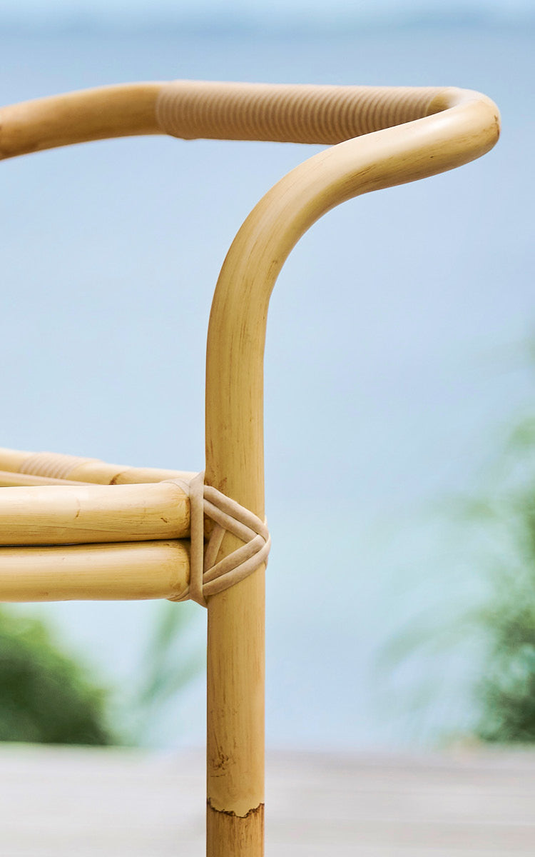 Esta es una imagen de detalle de Carlo carrito exterior en natural Aluminium ArtFibre.