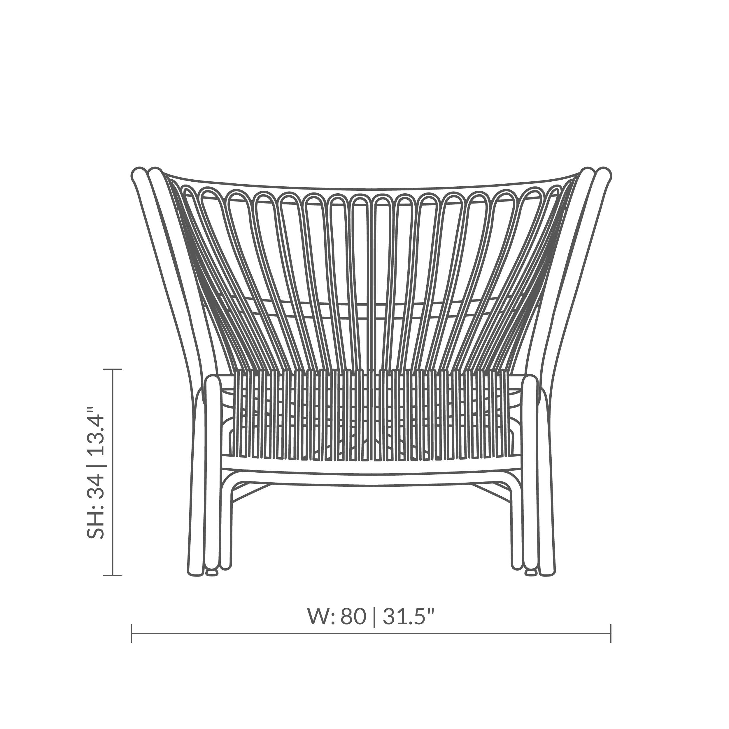 Silla de salón Fox