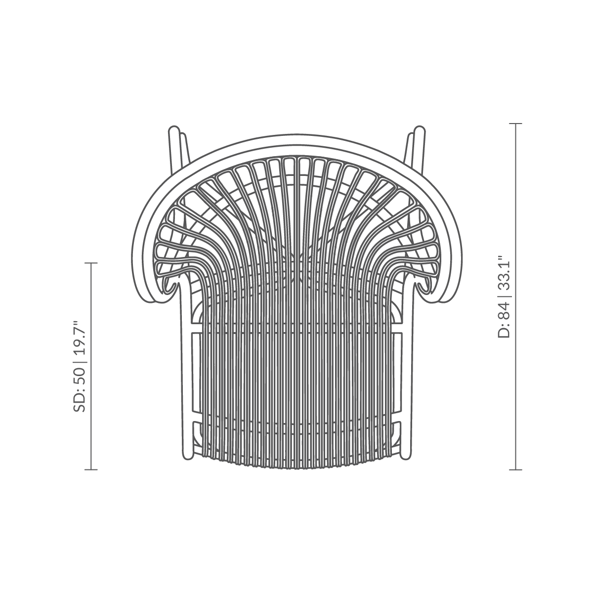 Silla de salón Fox