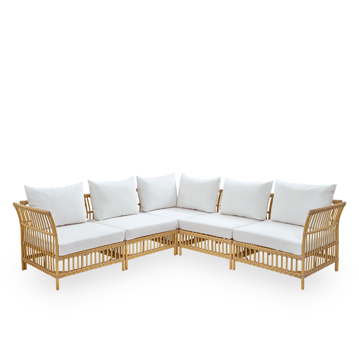 Esta es una imagen de detalle de Maggie Sofa Corner Module en natural aluminium artfibre.