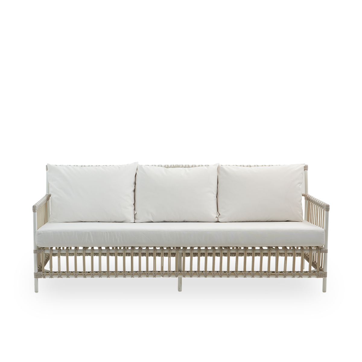 Esta es una imagen de detalle de Caroline Exterior Sofa en dove White Aluminium ArtFibre.