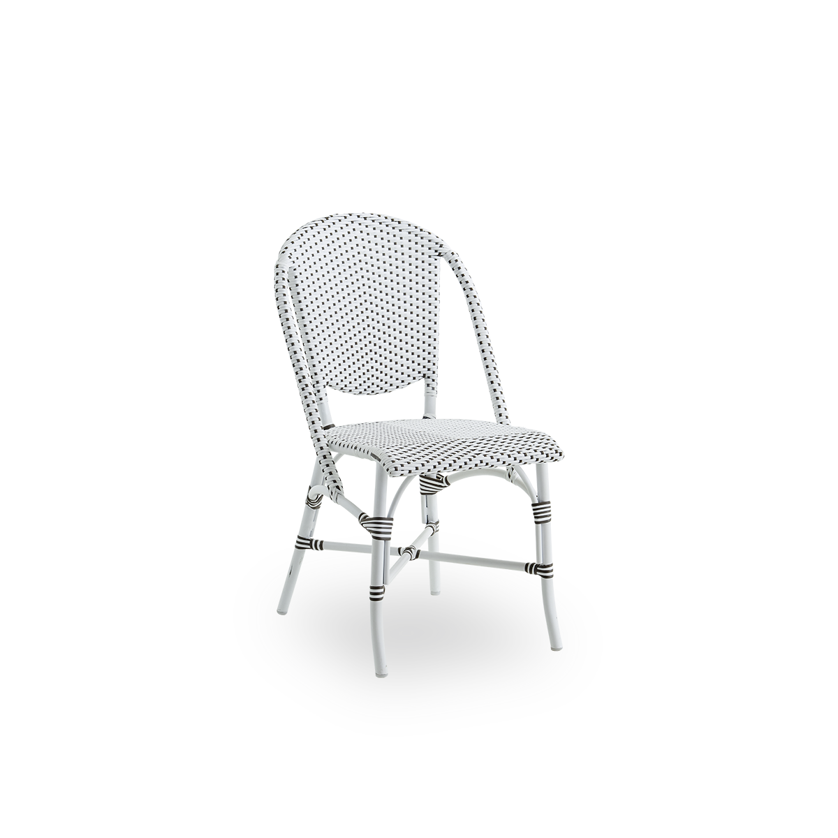 Esta es una imagen de detalle de Sofie en white aluminium frame white w cappuccino dot artfibre.