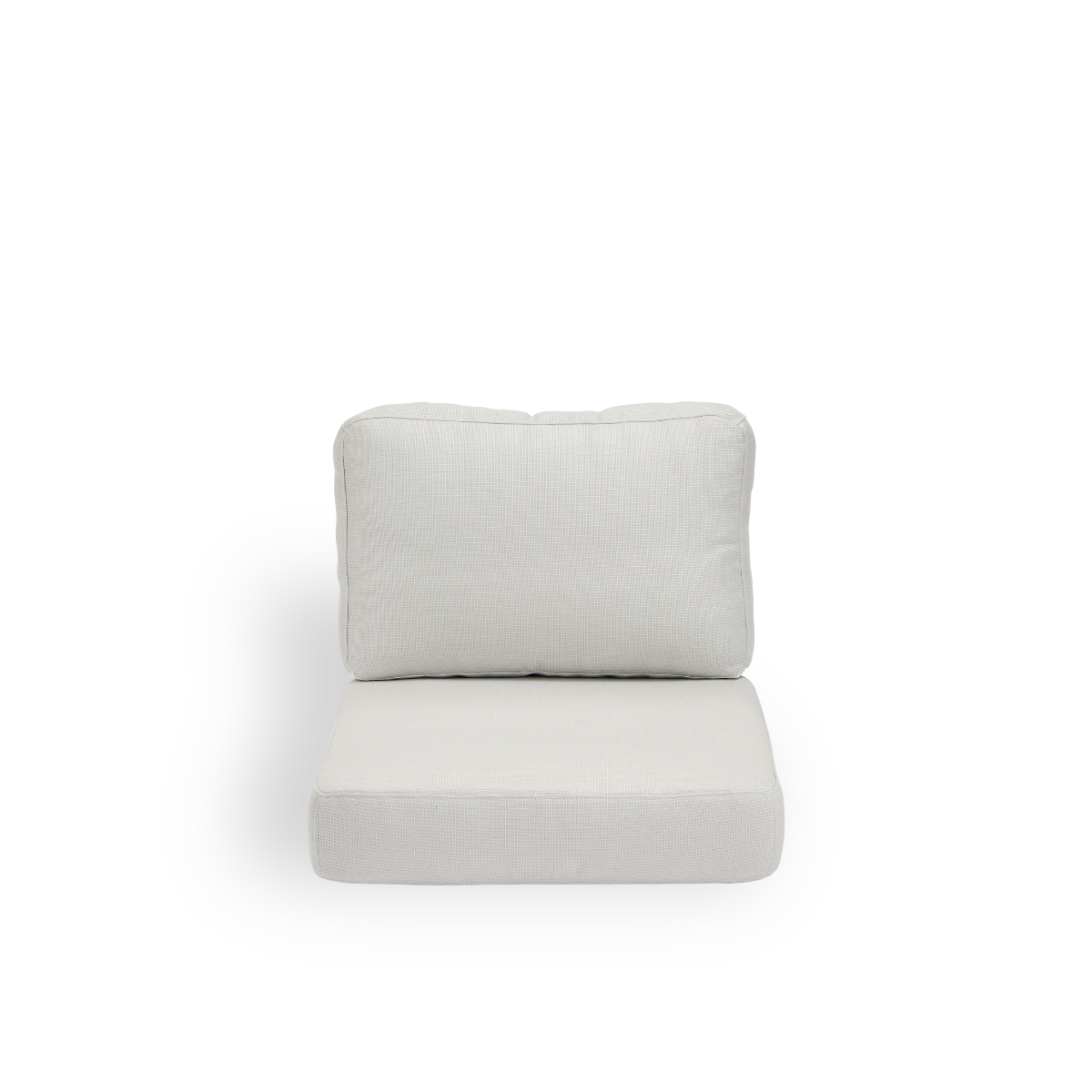 Imagen de Seat- and back cushion | Carrie Exterior Lounge Chair presentada con tela blanca