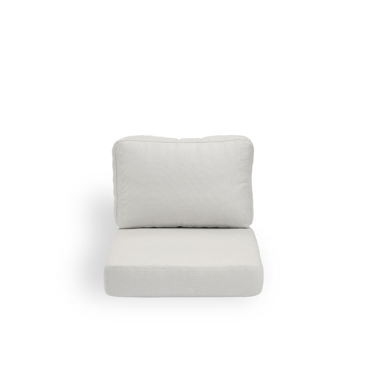 Cojín de asiento y respaldo | Silla de salón Carrie Exterior | Fabricado bajo pedido