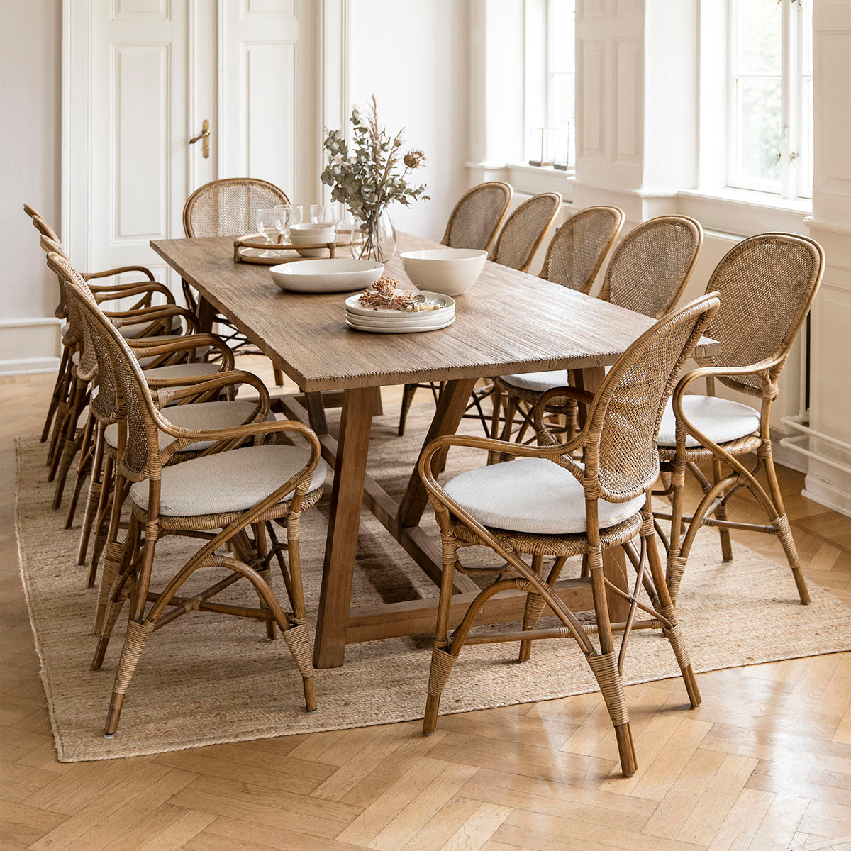 Mesa de comedor de teca Lucas 300X100 cm