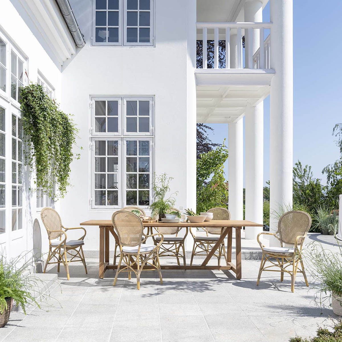 Silla de brazos para comedor Rossini Exterior