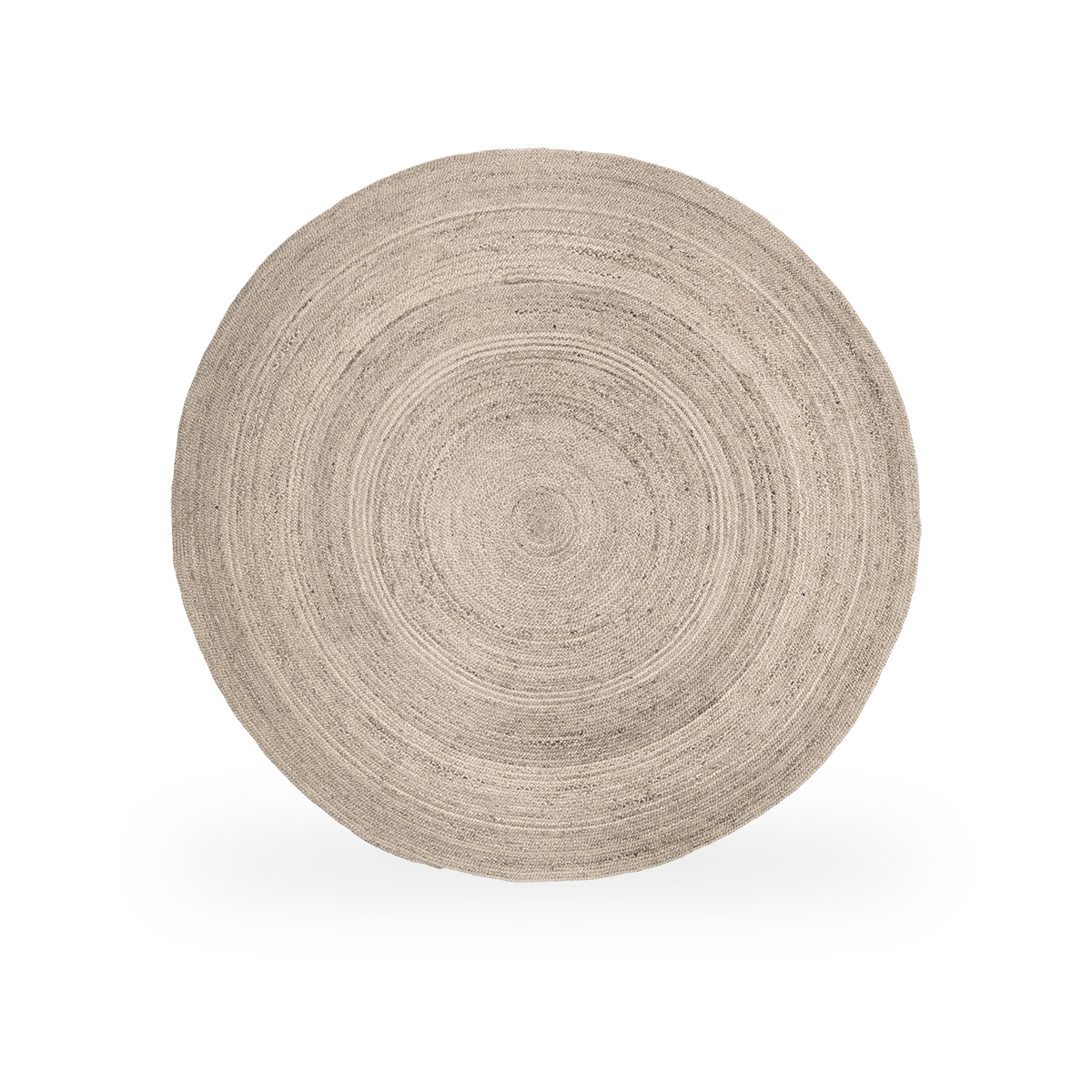 Esta es una imagen de detalle de Jute Carpet Ø280 en grey jute.