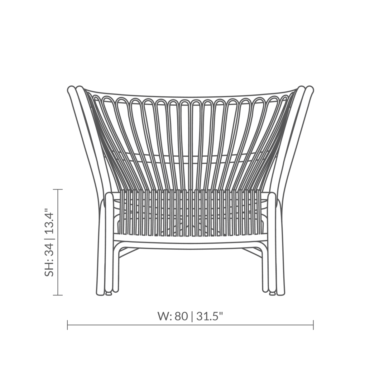 Silla de salón Fox