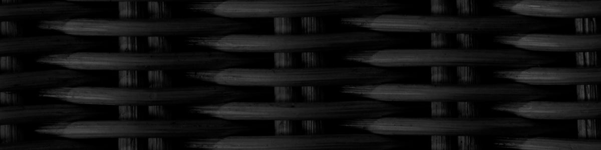 Black core weave Rattan frame — muestra de color personalizado para muebles Sika-Design