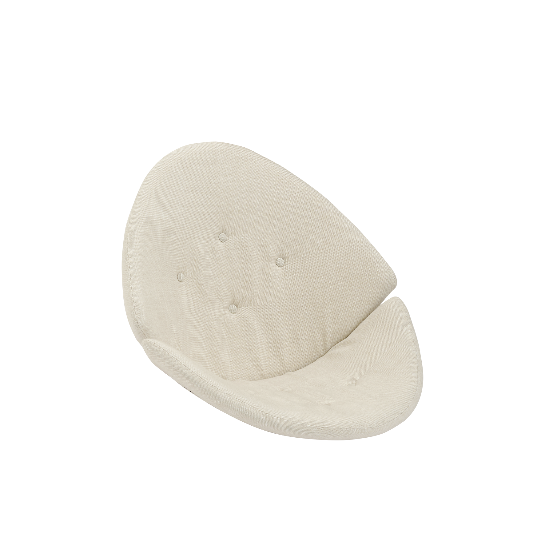 Imagen de Seat- and back cushion | Rana Lounge Chair presentada con tela beige