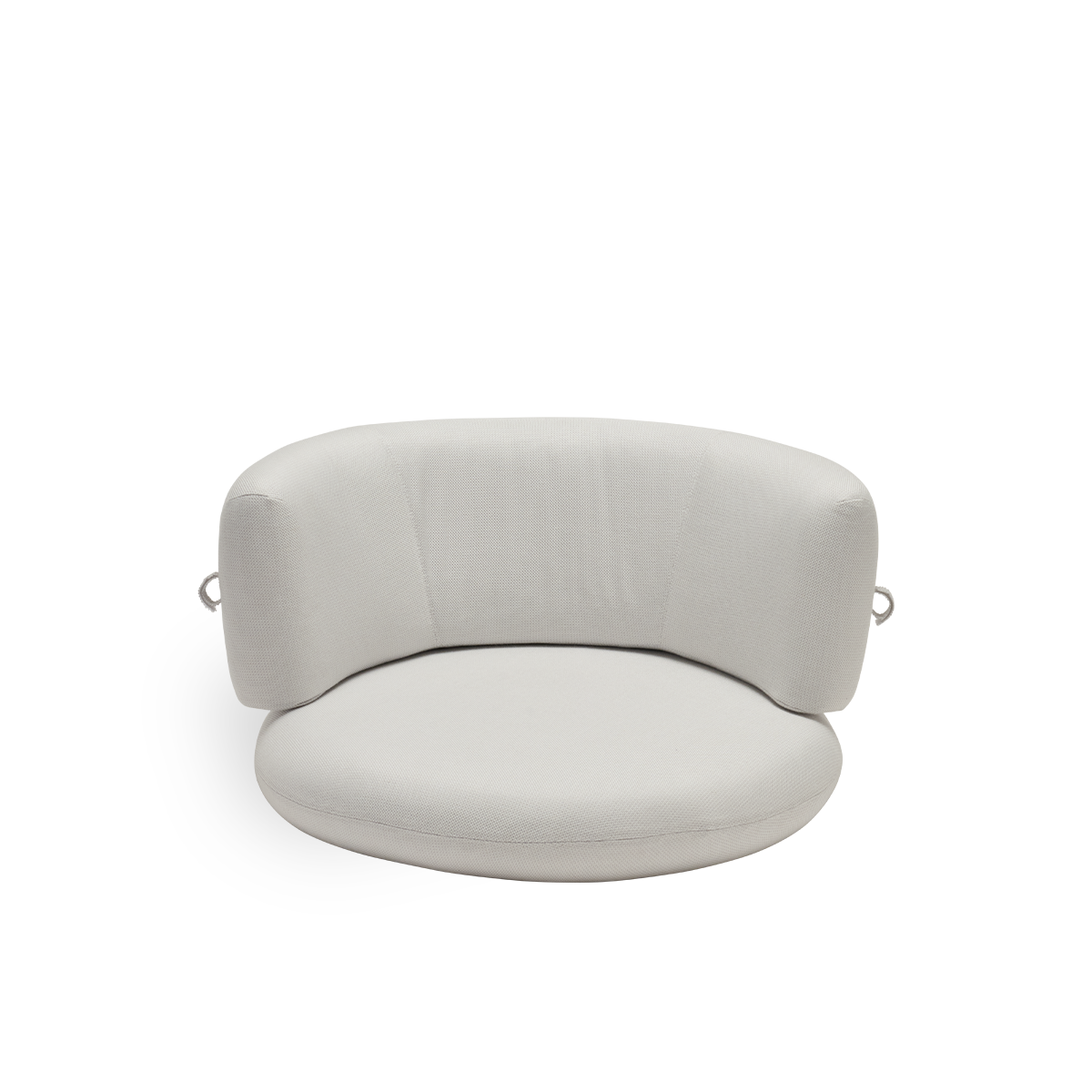 Imagen de Seat- and back cushion | Coco Exterior Lounge Chair presentada con tela blanca