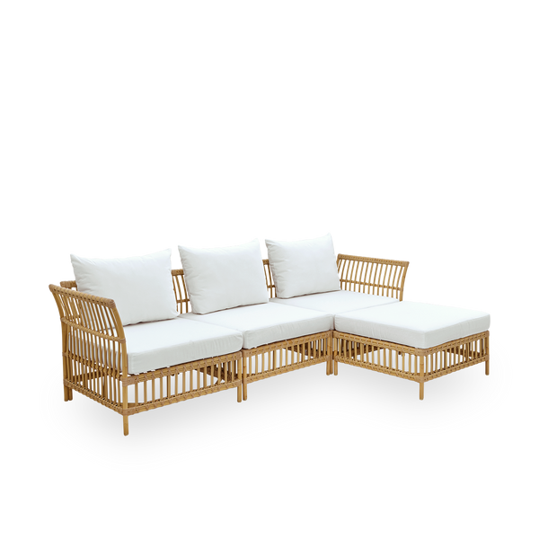 Esta es una imagen de detalle de Maggie Sofa Corner Module en natural aluminium artfibre.