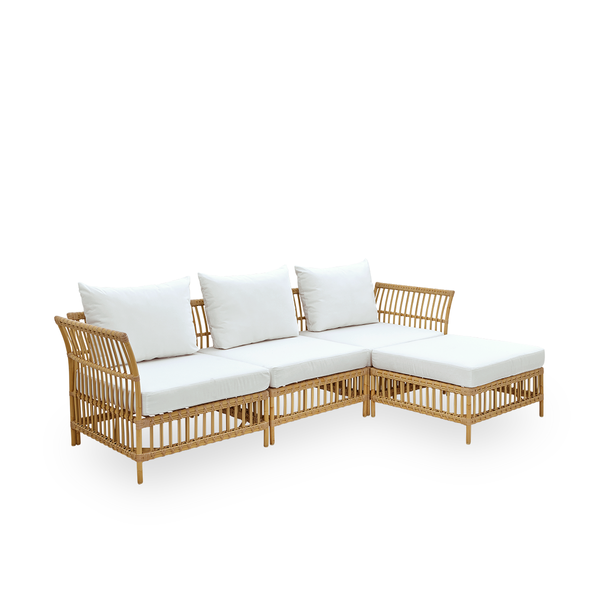 Esta es una imagen de detalle de Maggie Sofa Corner Module en natural aluminium artfibre.