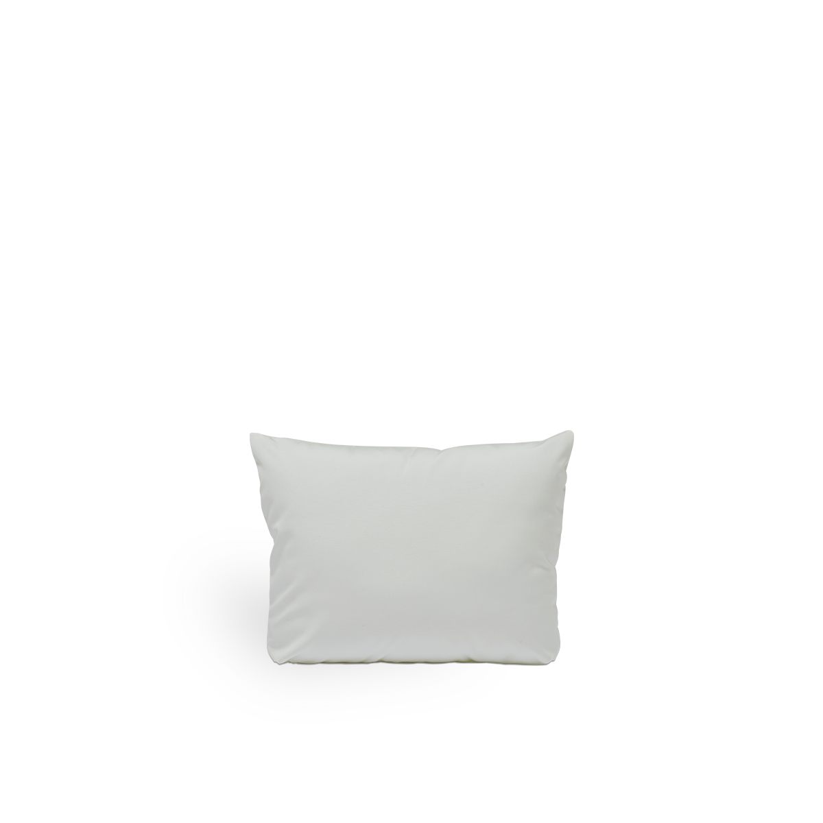 Imagen de Back cushion | Meghan Exterior Dining Bench presentada con tela blanca