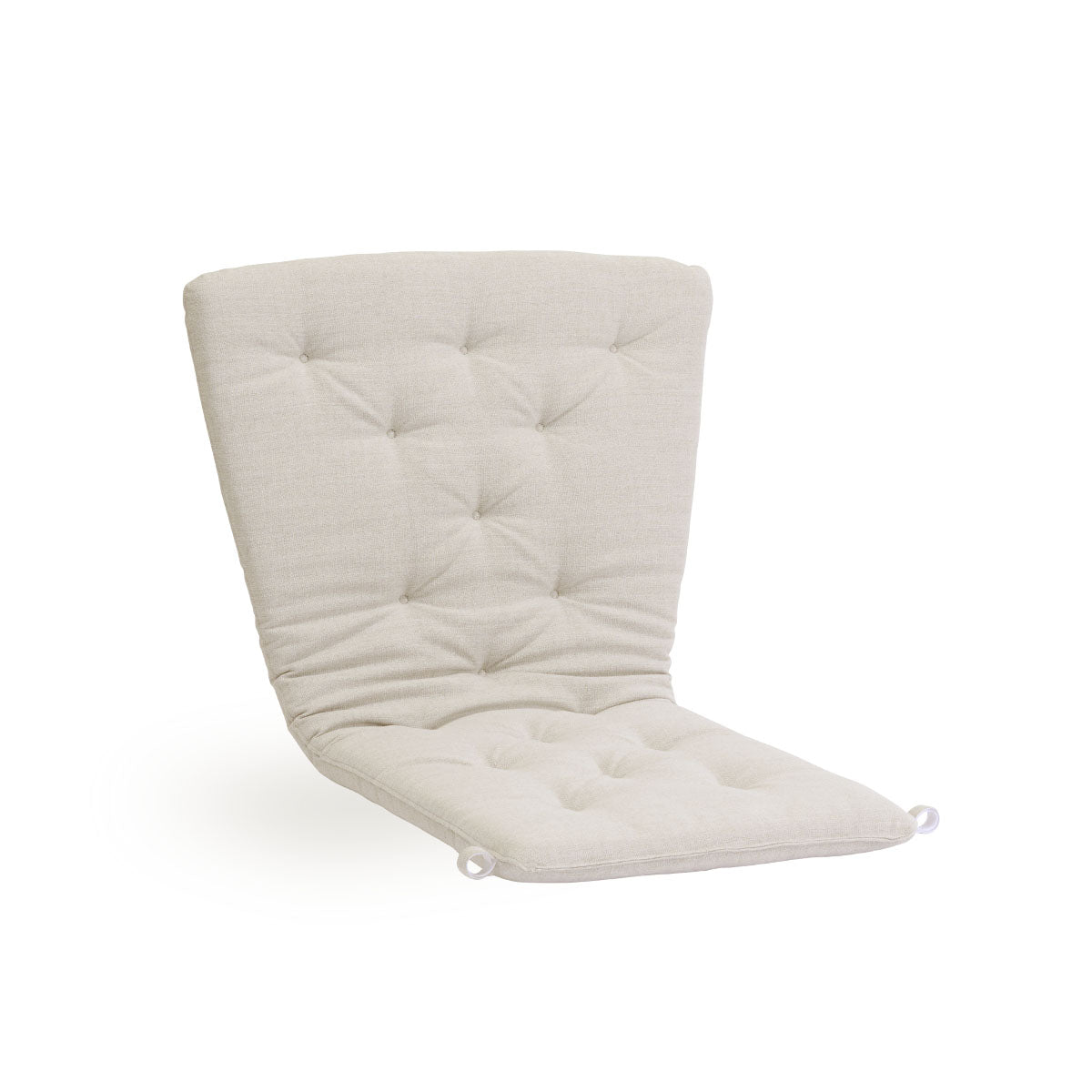 Imagen de Seat- and back cushion | Teddy Lounge Chair presentada con tela beige
