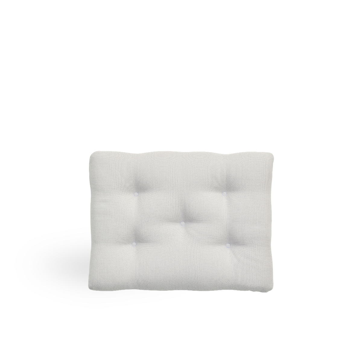 Imagen de Seat cushion | Teddy Exterior Footstool presentada con tela blanca